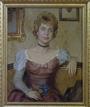 Portrait of Natasha. 1996. Oil, cvs 100x80. Sergei Kirillov