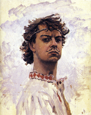 Head of Young Peter. A study to Yes to Sea-Going Vessels! (Peter I the Great). 1985. Oil, cdb 60x50. Sergei Kirillov