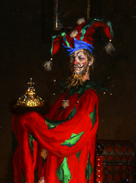 Фрагмент картины "Шут с шапкой Мономаха". .  . Сергей Кириллов