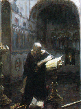 Sketch to Ivan the Terrible (No. 2). 1988. Oil, cvs 60x80. Sergei Kirillov
